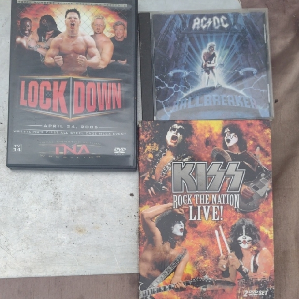 AC/DC and KISS DVD&CD Set